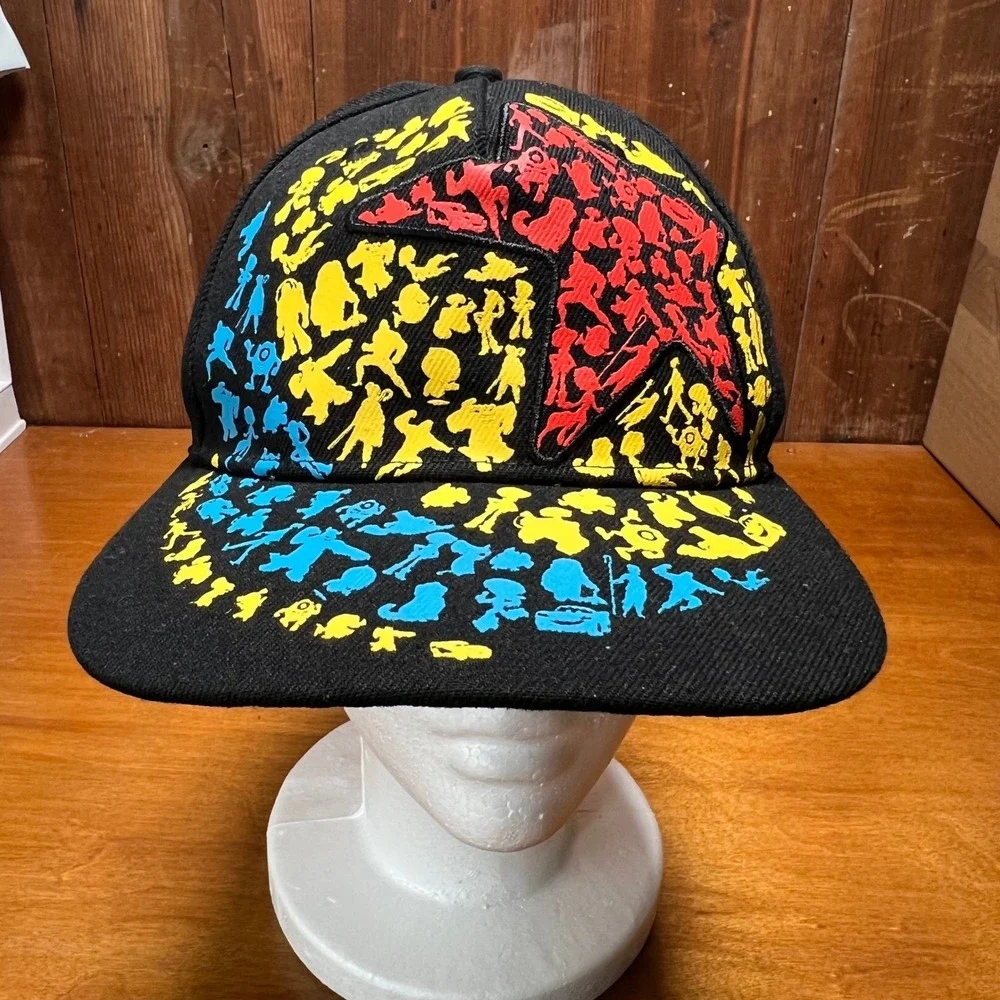 Disney Snapback Hat Mens OSFM Black 100th Anniversary Character Silhouette Star